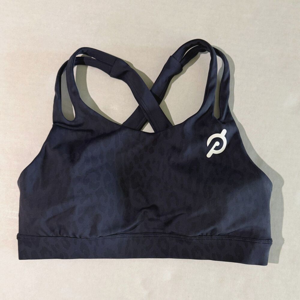 Peloton, Move Mission Cheetah Splice Shoulder Bra, M Athleisure